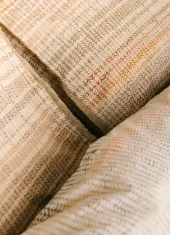 Clearance Bouchara LOT DE 2 TAIES D'OREILLER EN PERCALE LAVÉE TAIGA MULTICOLORE