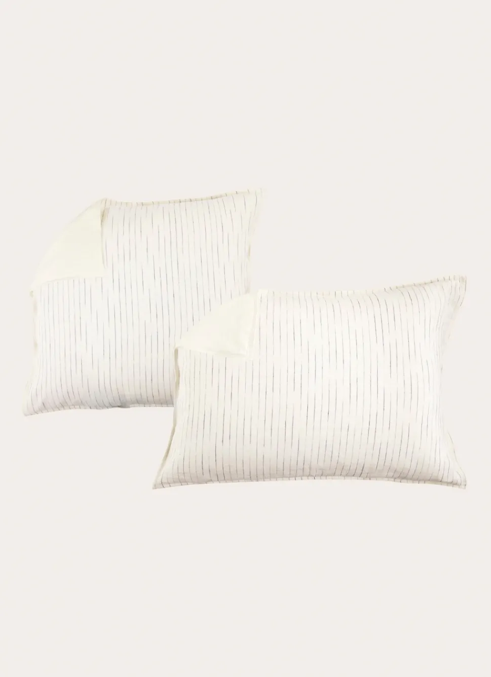 Sale Bouchara LOT DE 2 TAIES D'OREILLER EN LIN & COTON ÉCRU