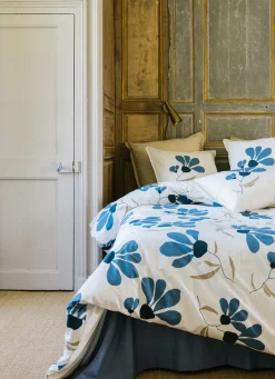 Hot Bouchara LOT DE 2 TAIES D'OREILLER EN PERCALE REBECCA BLEU