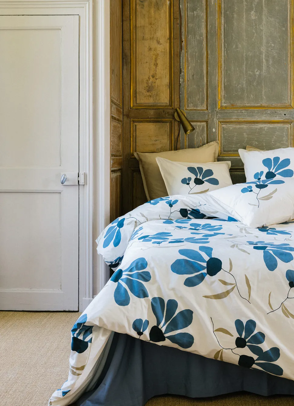 Hot Bouchara LOT DE 2 TAIES D'OREILLER EN PERCALE REBECCA BLEU