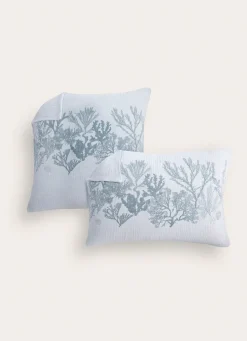 Outlet Bouchara LOT DE 2 TAIES EN DOUBLE GAZE DE COTON GUAM BLEU