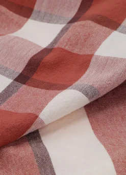 Best Bouchara LOT DE 2 TORCHONS CARREAUX & RAYURES BRIQUE