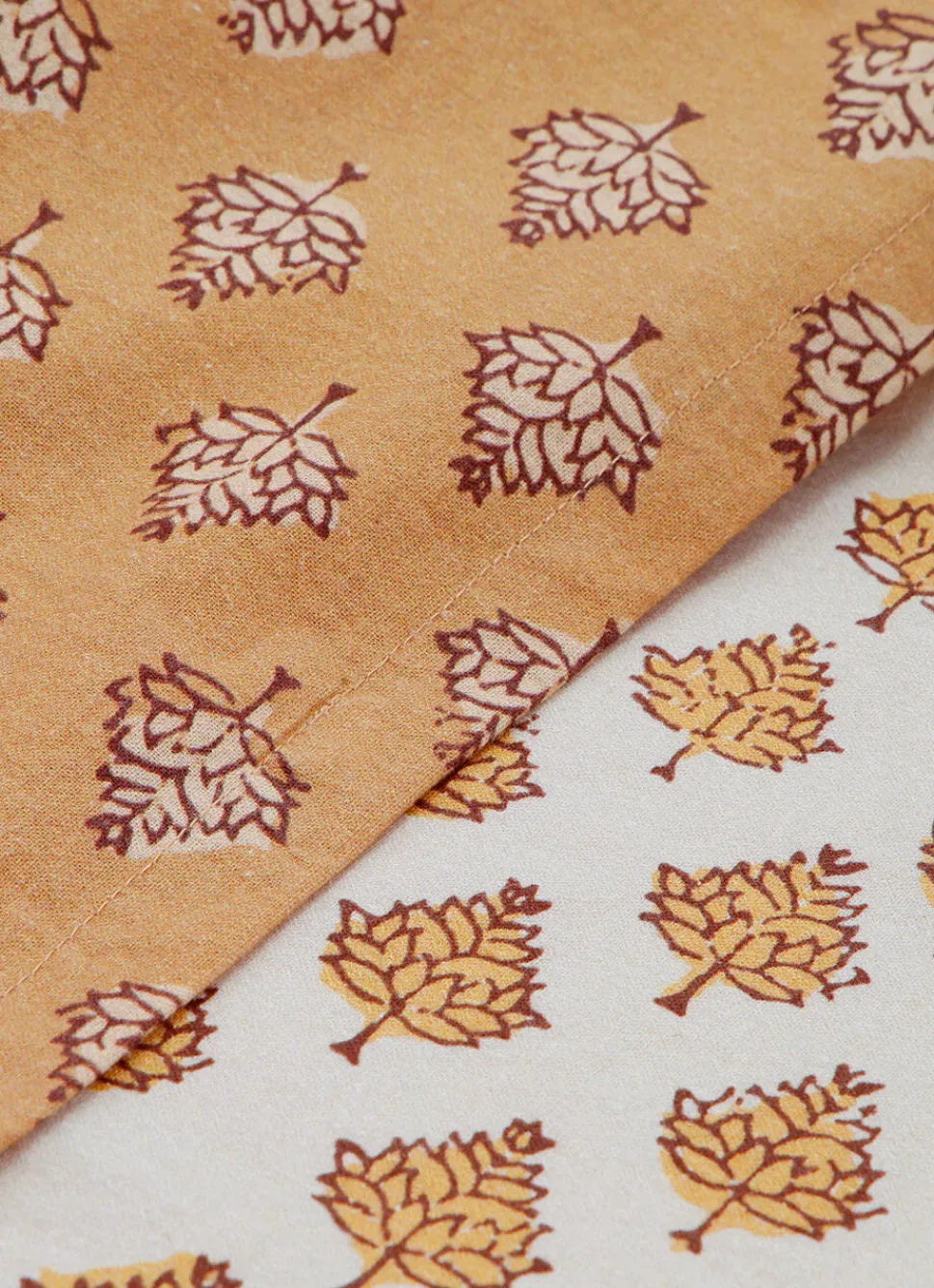 Bouchara LOT DE 2 TORCHONS EN COTON IMPRIMÉ MOTIF VÉGÉTAL MULTICOLORE