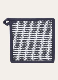 Online Bouchara MANIQUE DE CUISINE EN COTON IMPRIMÉ MINI MOTIFS MARINE