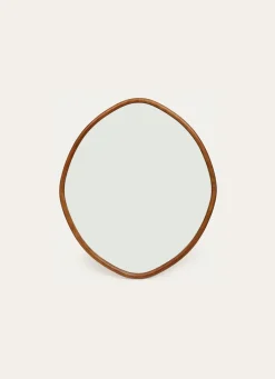 Clearance Bouchara MIROIR OVALE EN BOIS MARRON