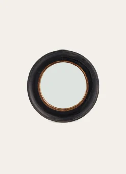 Sale Bouchara MIROIR ROND PETIT MODÈLE NOIR/DORÉ