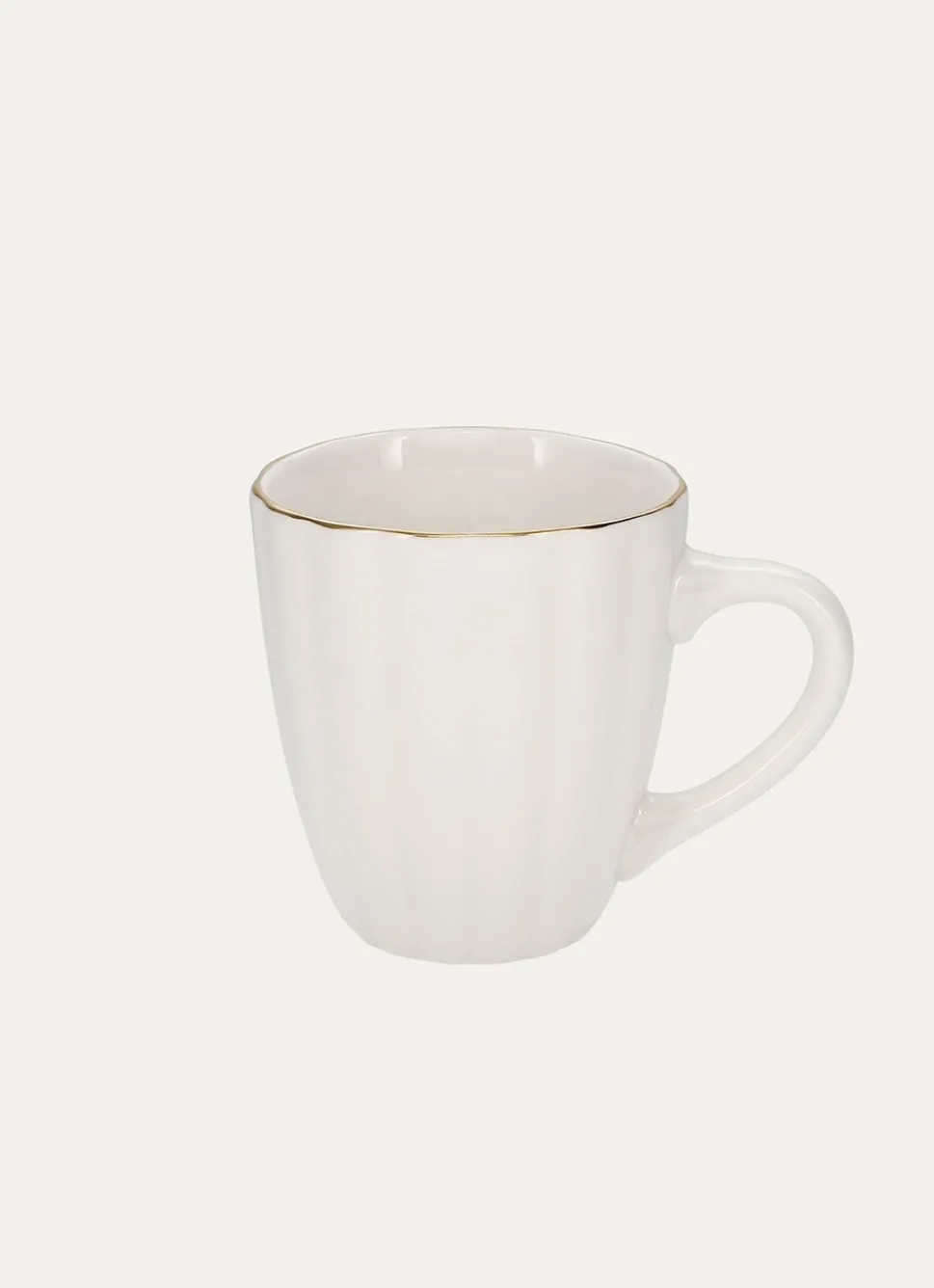 Online Bouchara MUG CHARME BLANC / DORÉ