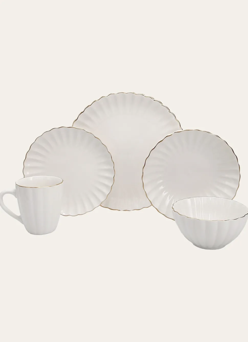 Online Bouchara MUG CHARME BLANC / DORÉ