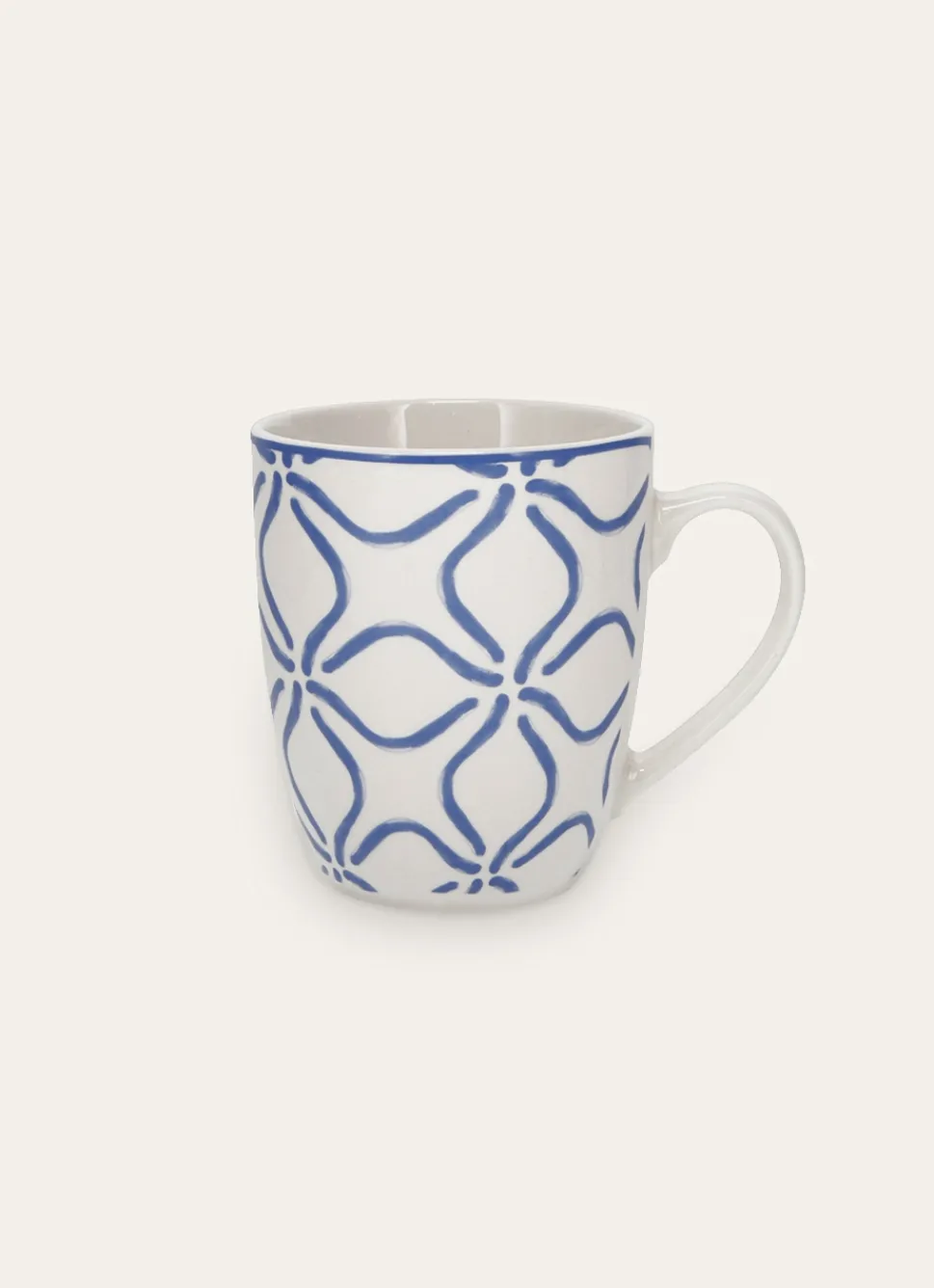 Outlet Bouchara MUG EN PORCELAINE MOTIF ARABESQUE BLEU