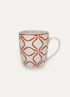 Discount Bouchara MUG EN PORCELAINE MOTIF ARABESQUE PAPRIKA