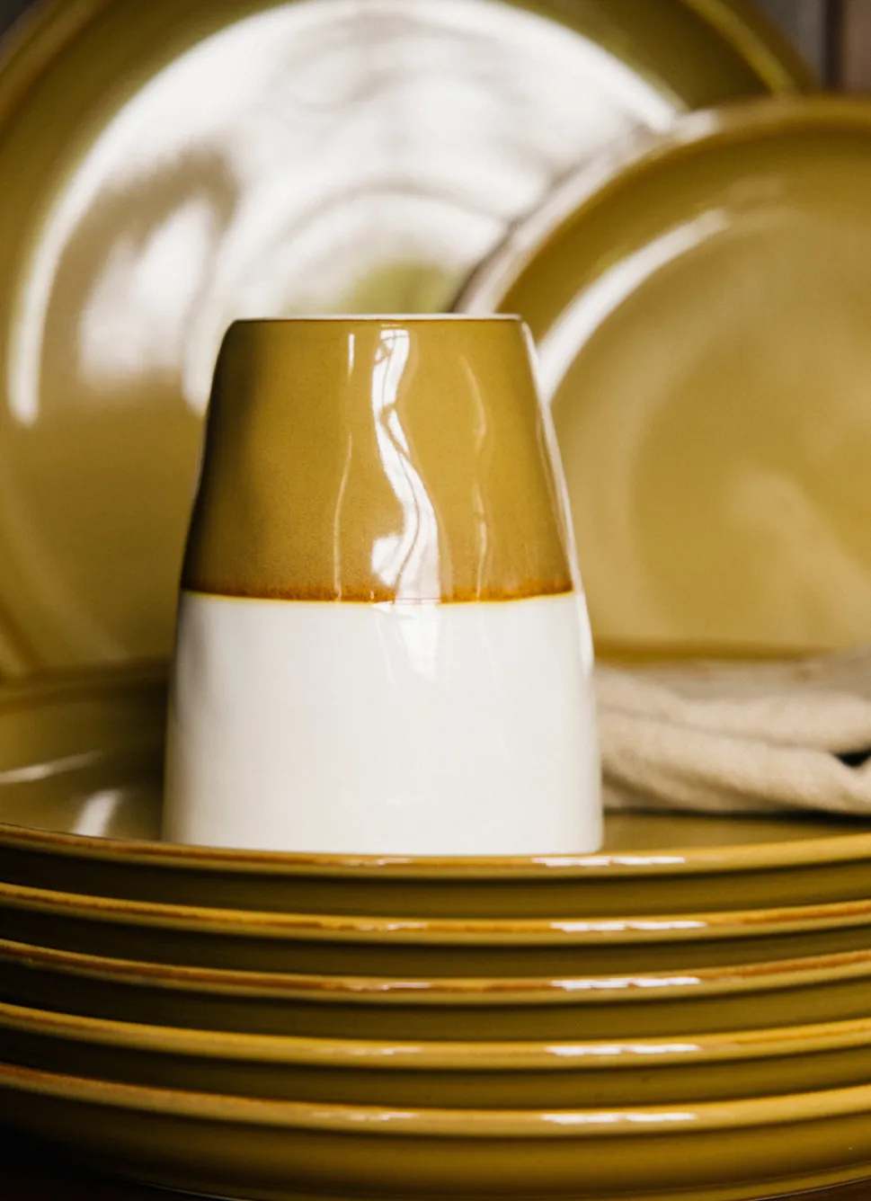 Discount Bouchara MUG QUOTIDIEN EN GRÈS OCRE