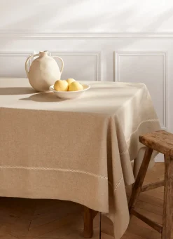 Bouchara NAPPE AVEC BORDURE AJOURÉE ROMA NATUREL