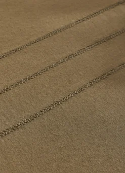 Bouchara NAPPE BRODÉE AU CENTRE AVEC POINT TON SUR TON KAKI