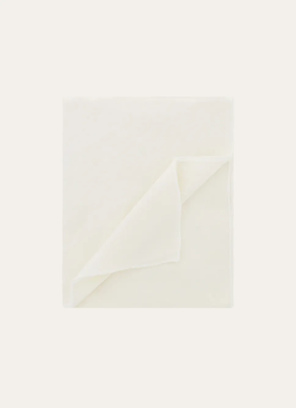 Clearance Bouchara NAPPE COTON ET LIN FINITION BOURDON GRAND FORMAT LAIT