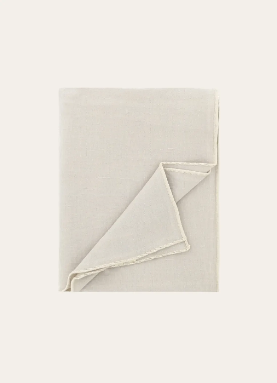 Clearance Bouchara NAPPE COTON ET LIN FINITION BOURDON GRAND FORMAT MASTIC