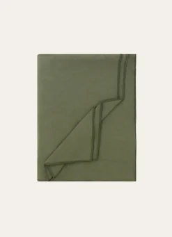 Outlet Bouchara NAPPE COTON LIN FINITION BOURDON LICHEN