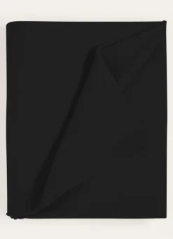 Bouchara NAPPE COTON LIN FINITION BOURDON MOYEN FORMAT Noir