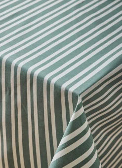 Bouchara NAPPE EN COTON ENDUITE IMPRIMÉ RAYÉ AMANDE