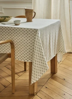 Best Bouchara NAPPE EN COTON IMPRIMÉ MOTIF INDIEN vert