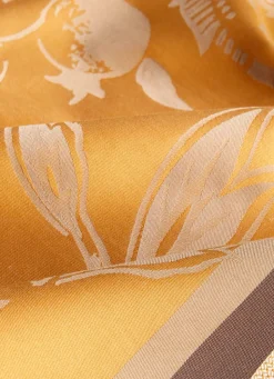 Sale Bouchara NAPPE EN COTON JACQUARD MOTIF FLORAL INTZ MULTICOLORE/JAUNE