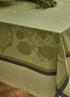 New Bouchara NAPPE EN JACQUARD DE COTON INTZ MULTICOLORE VERT