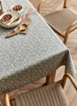 Hot Bouchara NAPPE ENDUITE À MOTIF VÉGÉTAL GRIS