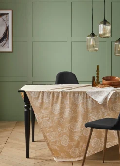 Sale Bouchara NAPPE FLEUR BICOLORE RALY BEIGE