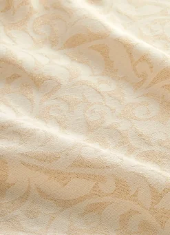 New Bouchara NAPPE JACQUARD BRILLANT EN COTON ECRU