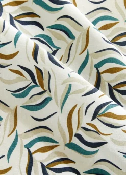 Sale Bouchara NAPPE RONDE ENDUITE IMPRIMÉ FEUILLES CLOÉ MULTICOLORE