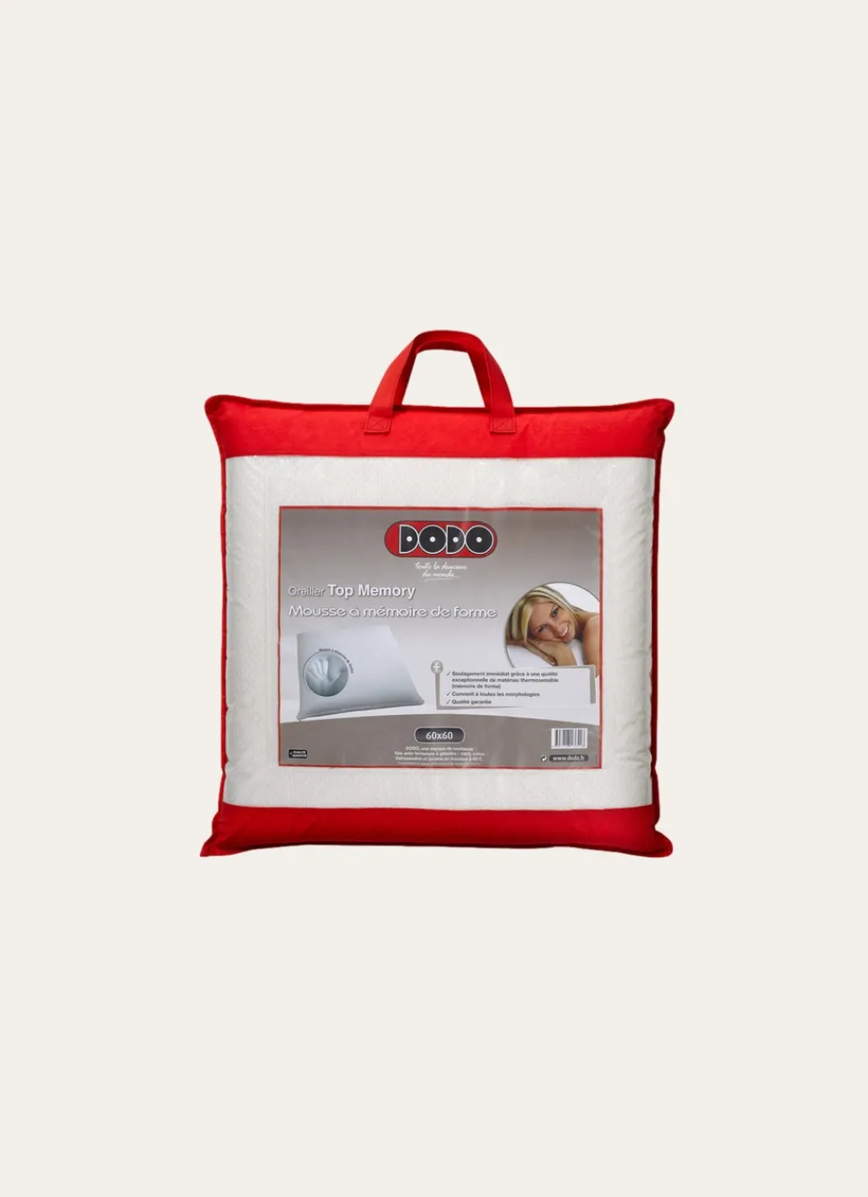 Best Bouchara OREILLER CARRÉ À MÉMOIRE DE FORME - DODO BLANC