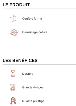 Sale Bouchara OREILLER CARRÉ MI-FERME EN PLUMETTES BLANC