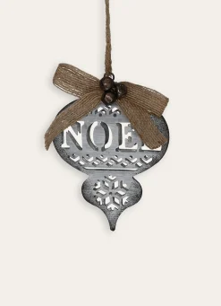 Clearance Bouchara ORNEMENT DE NOËL EN MÉTAL À SUSPENDRE GRIS