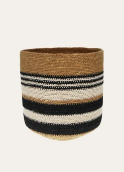 Discount Bouchara PANIER DE DÉCO EN JONC DE MER CAMEL