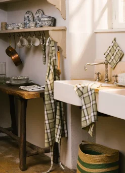 Hot Bouchara PANIER OVALE EN JONC DE MER NATUREL VALENTIN NATUREL/VERT