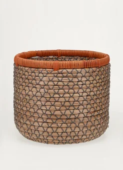 Sale Bouchara PANIER RIGIDE EN FIBRES LES AVEC TREILLAGE NATUREL