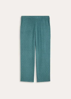 Bouchara PANTALON DROIT ÉCRU POIS BLEU
