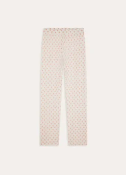 Clearance Bouchara PANTALON EN COTON MODAL IMPRIMÉ ECRU
