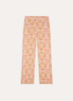 Best Bouchara PANTALON EN VISCOSE IMPRIMÉ FLORAL INDIEN ROSE