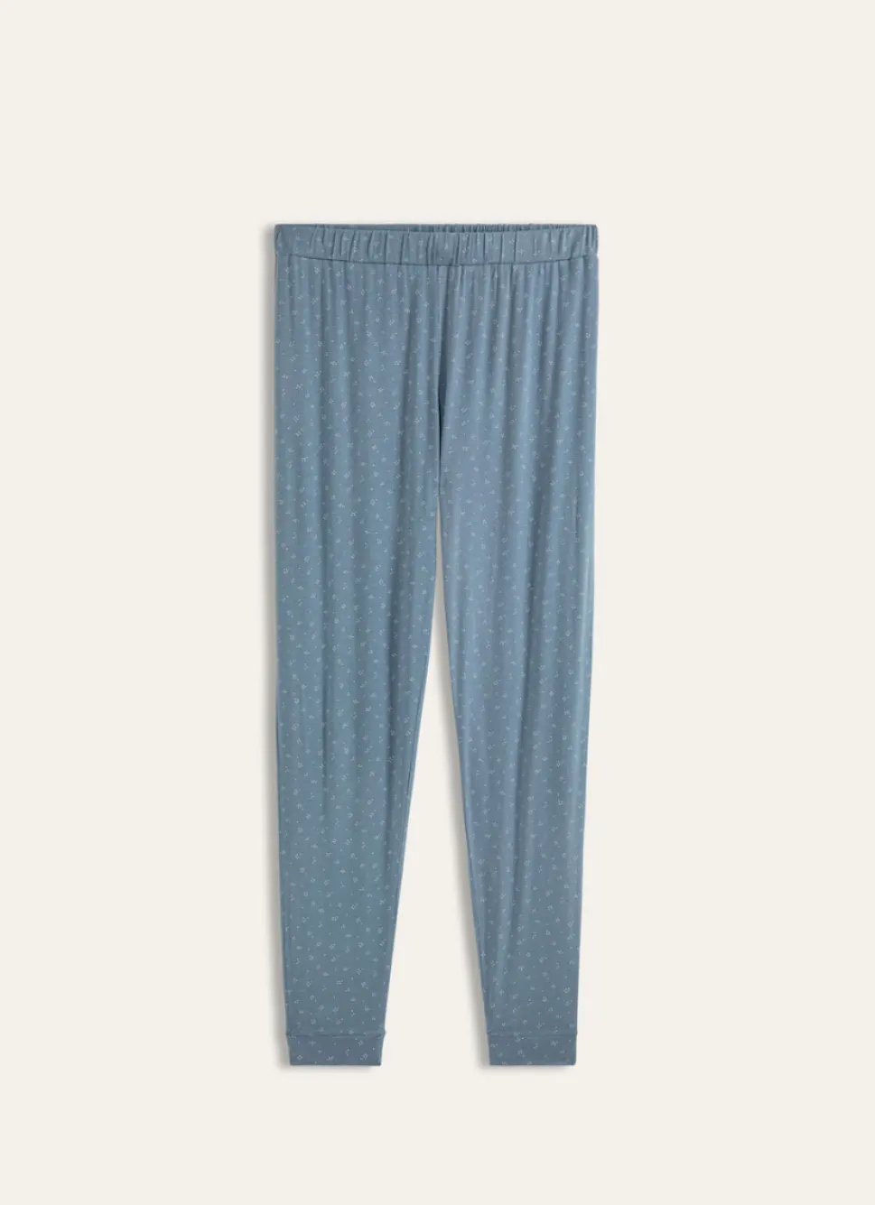 Bouchara PANTALON RESSERÉ BLEU POIS BLANC