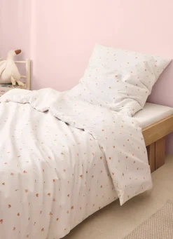 Online Bouchara PARURE DE LIT ENFANT EN COTON MOTIF PETITS CŒURS MULTICOLORE