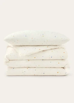 Outlet Bouchara PARURE DE LIT ENFANT EN COTON MOTIF ÉTOILES ÉCRU