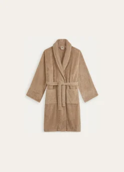Hot Bouchara PEIGNOIR DE BAIN UNI EN ÉPONGE 450GR TAUPE