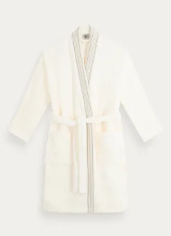 Discount Bouchara PEIGNOIR KIMONO À BANDE DÉCORATIVE IVOIRE