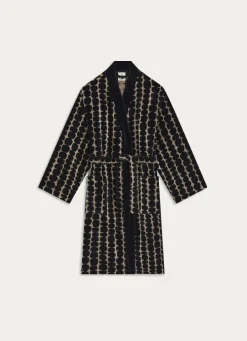Outlet Bouchara PEIGNOIR KIMONO JACQUARD MOTIF GÉOMÉTRIQUE MULTICOLORE