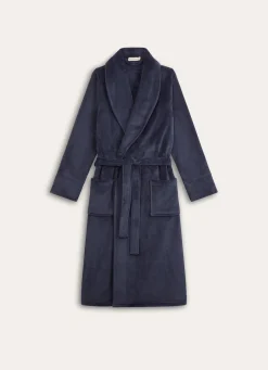 Clearance Bouchara PEIGNOIR LONG UNI BLEU MARINE