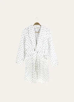 Sale Bouchara PEIGNOIR TOUT DOUX À POIS ECRU
