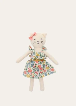 Outlet Bouchara PELUCHE CHAT ROBE À FLEURS MULTICOLORE