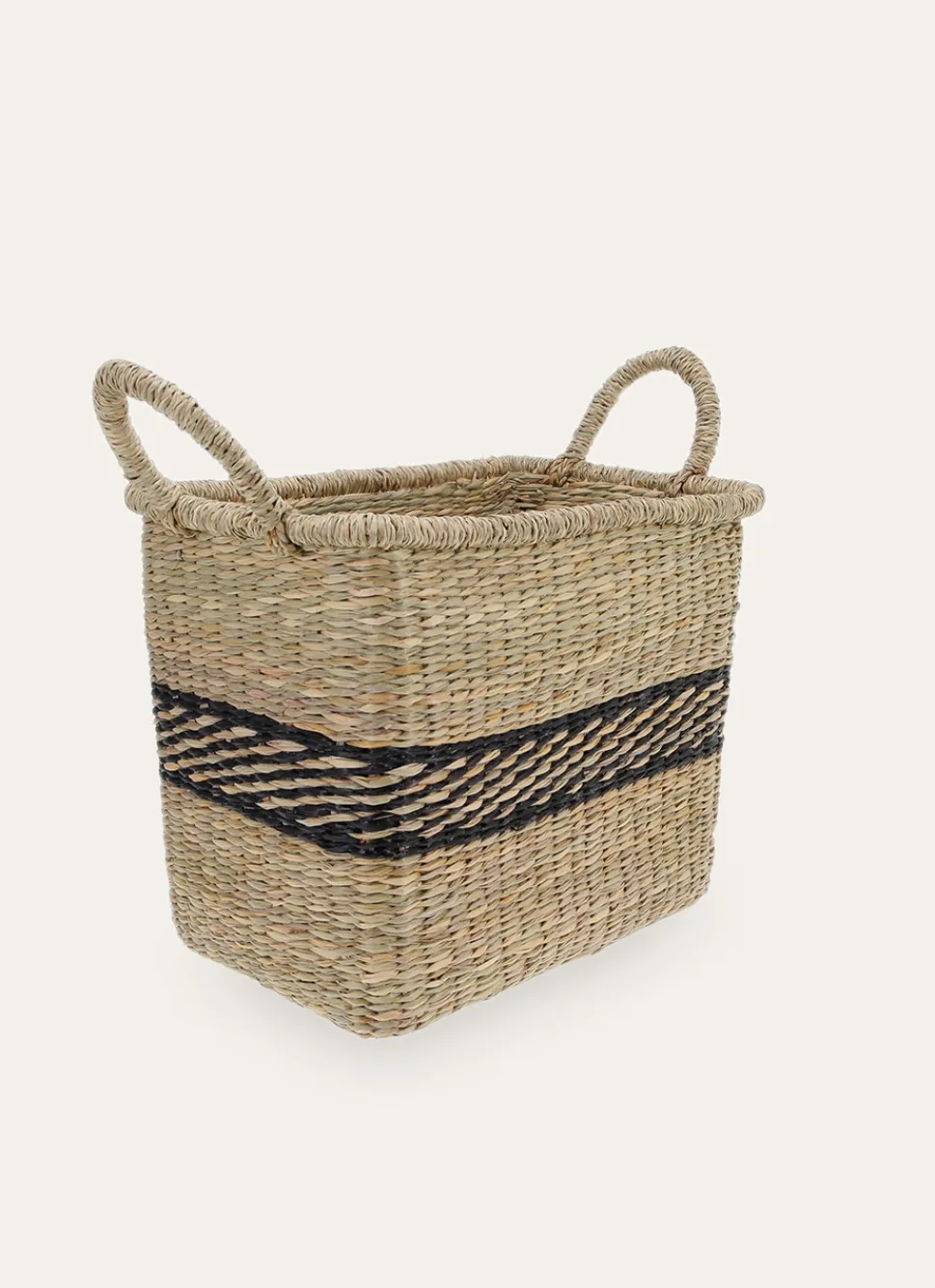 Online Bouchara PETIT PANIER EN JONC DE MER NATUREL BUCHE NATUREL/NOIR