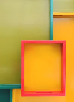 Sale Bouchara PETIT PLATEAU EN BOIS LAQUÉ MOUTARDE