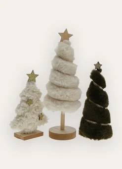 Sale Bouchara PETIT SAPIN DÉCORATIF EFFET FOURRURE ECRU